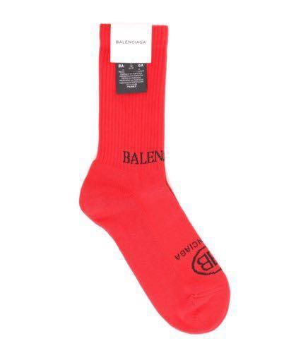 red balenciaga socks