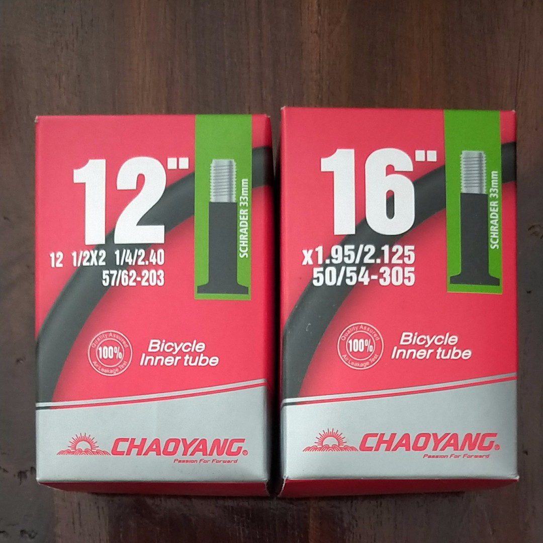 Bicycle Tyre Tubes / Chao Yang *Offer 5.90 each, Sports Equipment