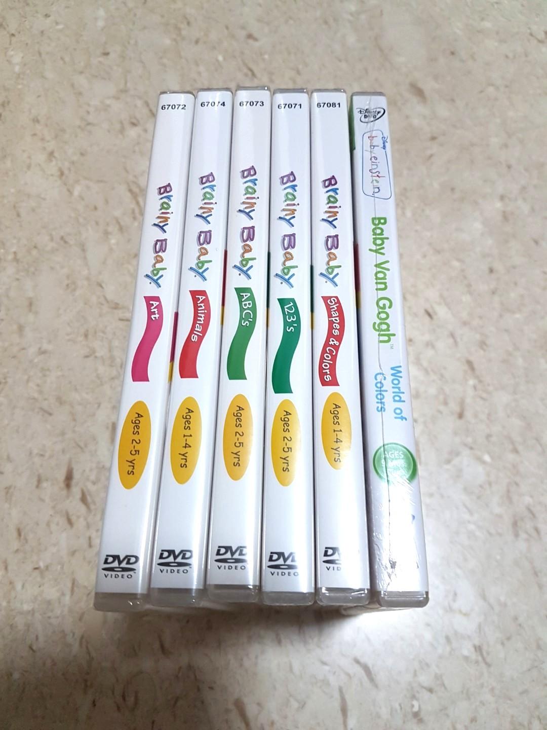 Bn brainy baby einstein educational dvds, Hobbies & Toys, Music & Media