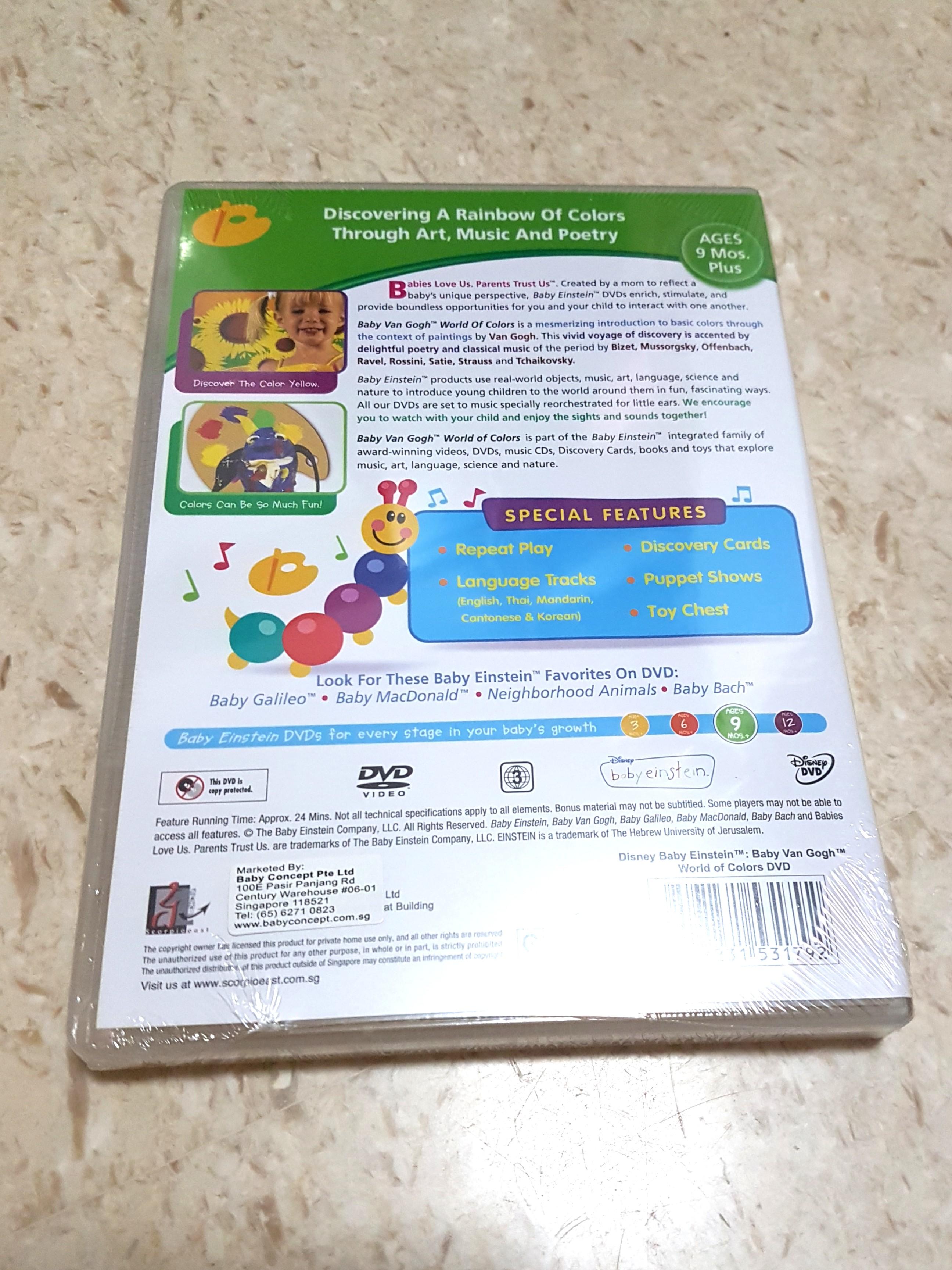 Bn brainy baby einstein educational dvds, Hobbies & Toys, Music & Media