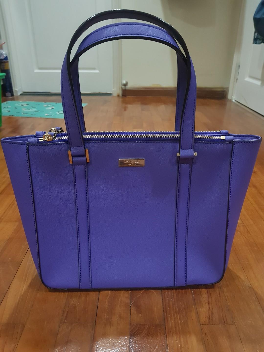 kate spade purple tote