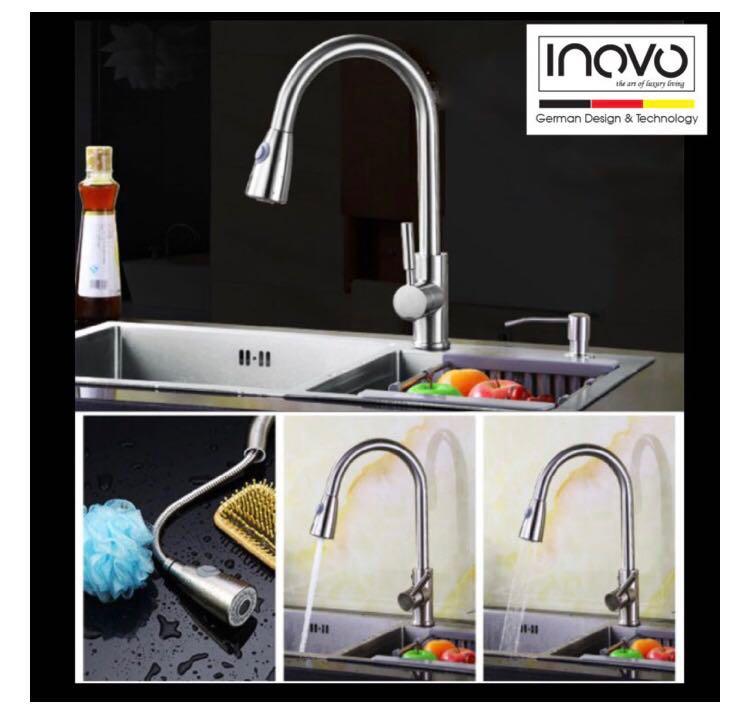 Brand new kitchen tap inovo Cosima kitchen mixer tap in silver