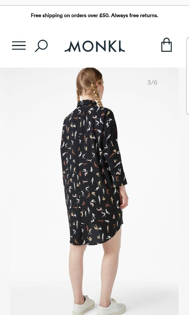 Brand New Monki oversized shirt dress plus size friendly Women s Fashion Tops Sleeveless on Carousell