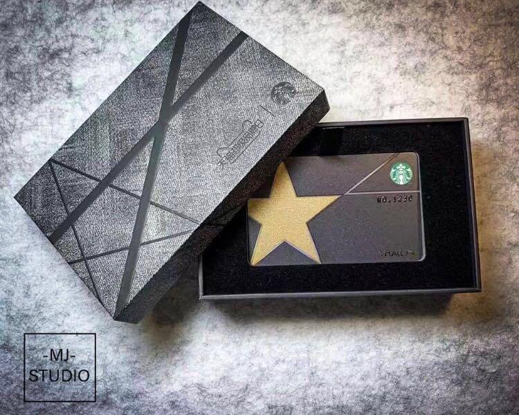 China Starbucks Limited Edition VIP Black Gold Rare Reward Card with Box,  Women's Fashion, Jewelry & Organisers, Precious Stones on Carousell