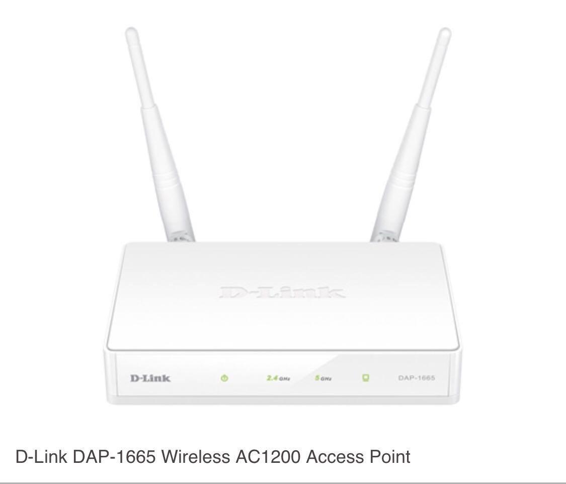 D Link Dap 1665 Wireless Ac1200 Wifi Extender Access Point Electronics Computer Parts Accessories On Carousell
