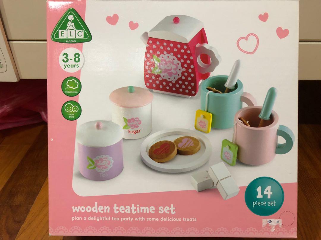 elc wooden tea set