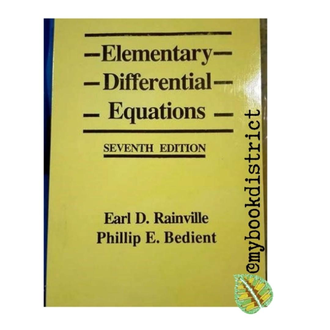 Pdf Free Download Elementary Differential Equations Ethical