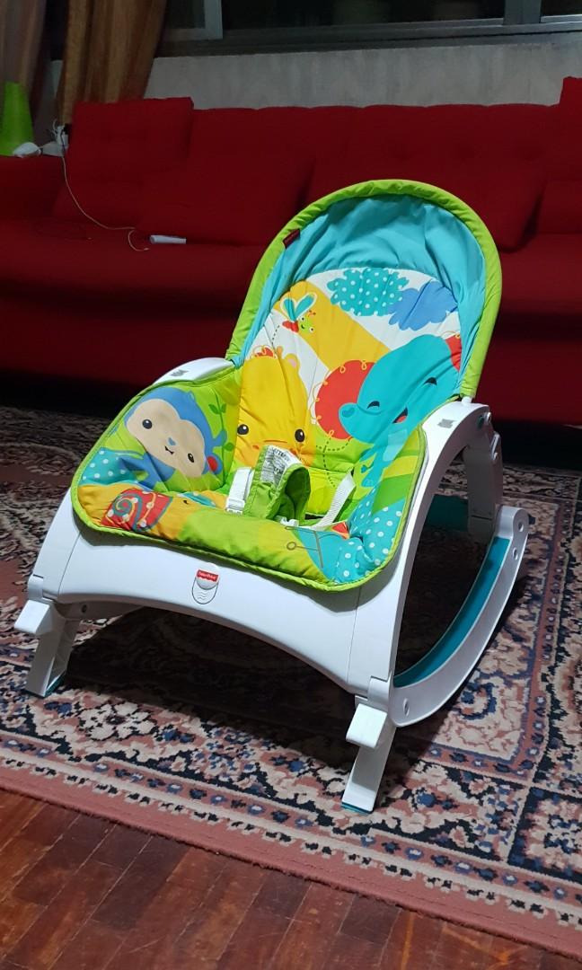 fisher price rainforest friends newborn to toddler portable rocker