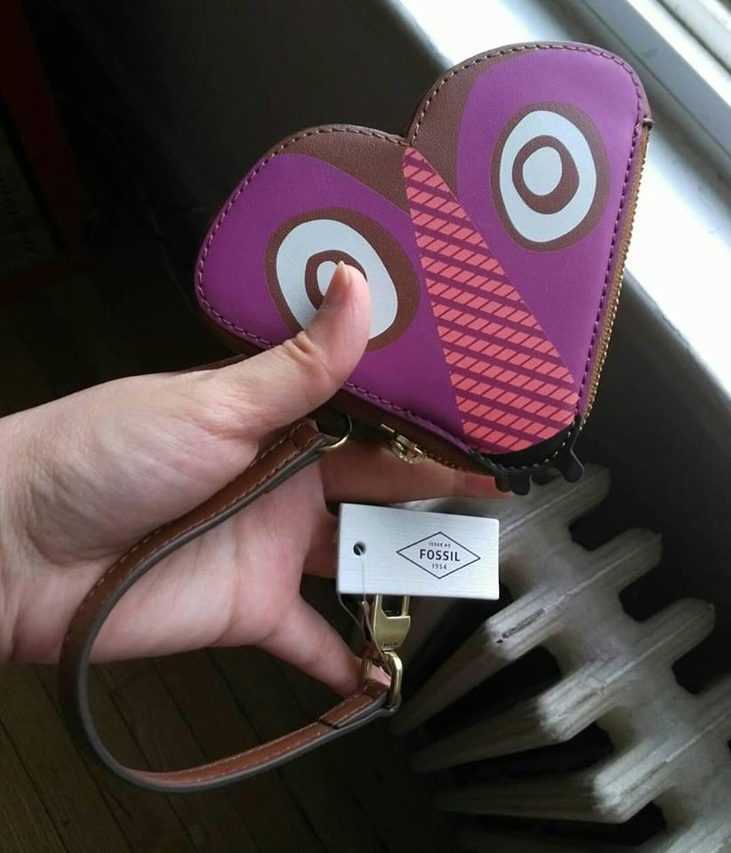 Fossil butterfly purse top
