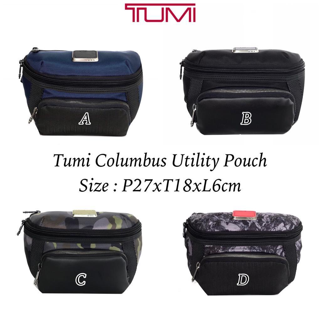 HARGA Name Tumi Columbus Utility Pouch Size P27xT18xL6cm