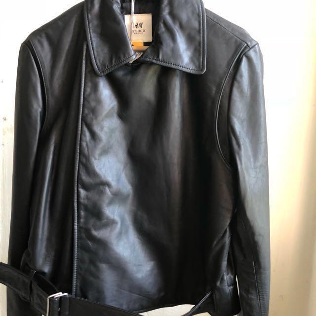 Hm studio store leather jacket