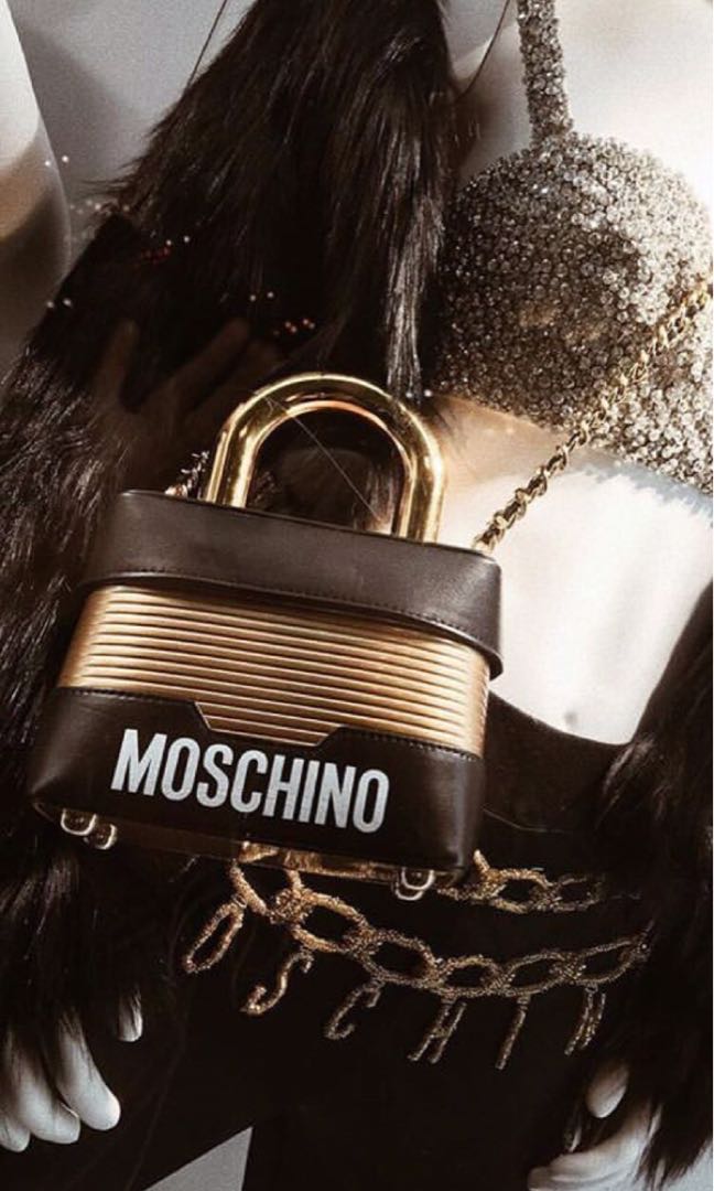 Moschino h&m lock bag shop