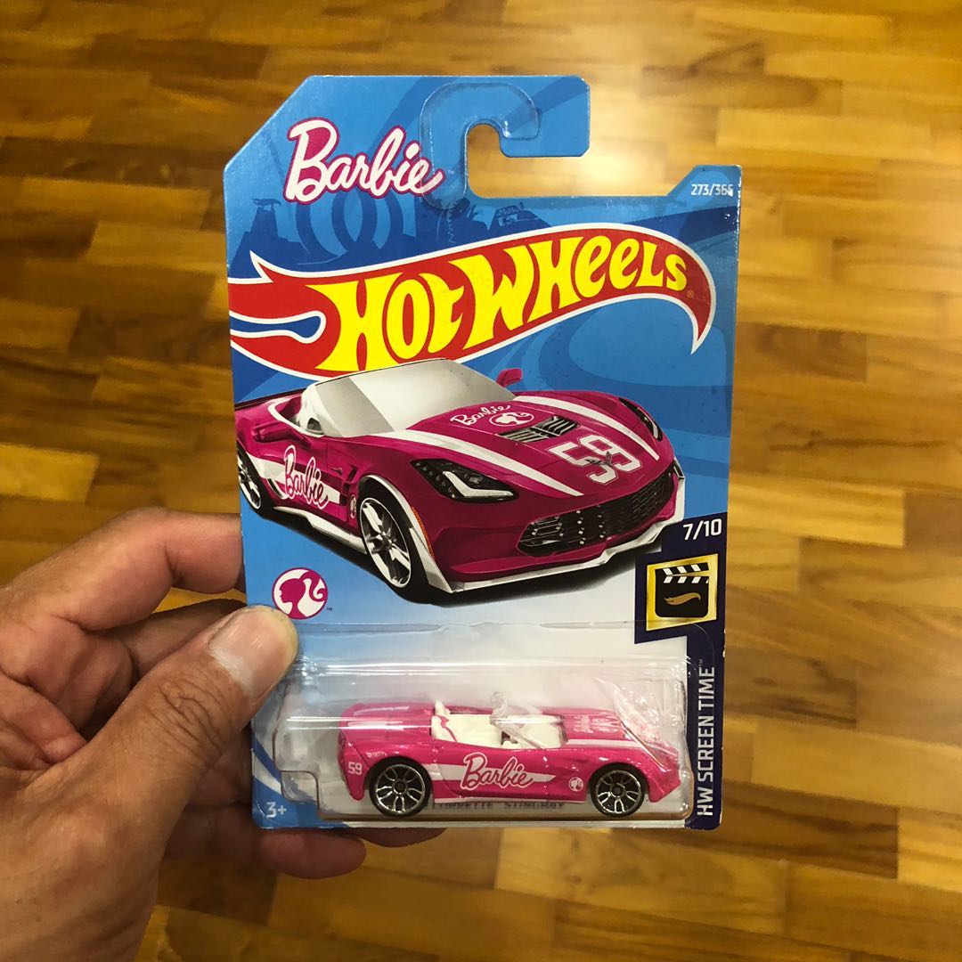 hot wheels barbie corvette