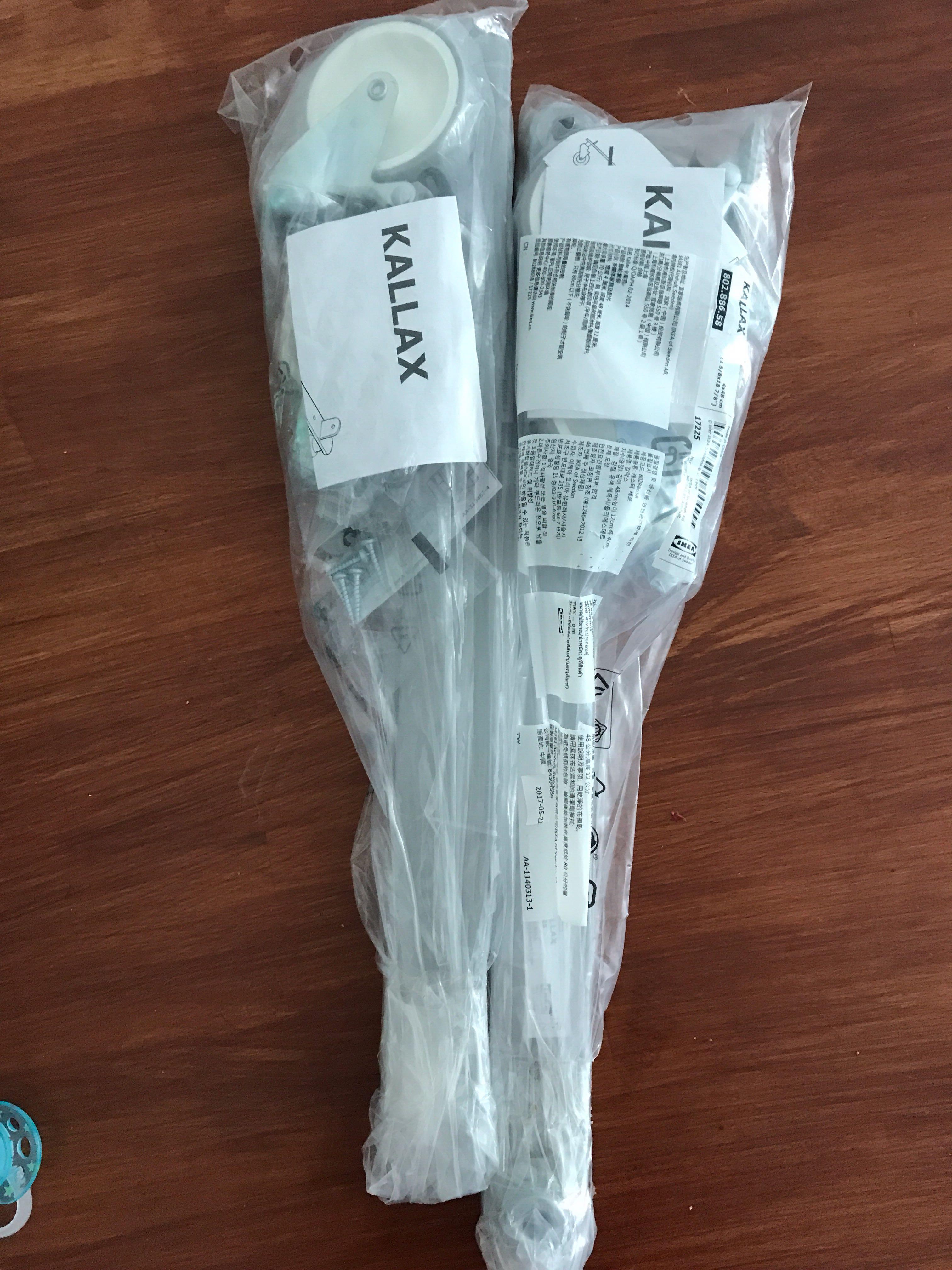 IKea Kallax set of castor wheels Brand new unopened, Furniture & Home