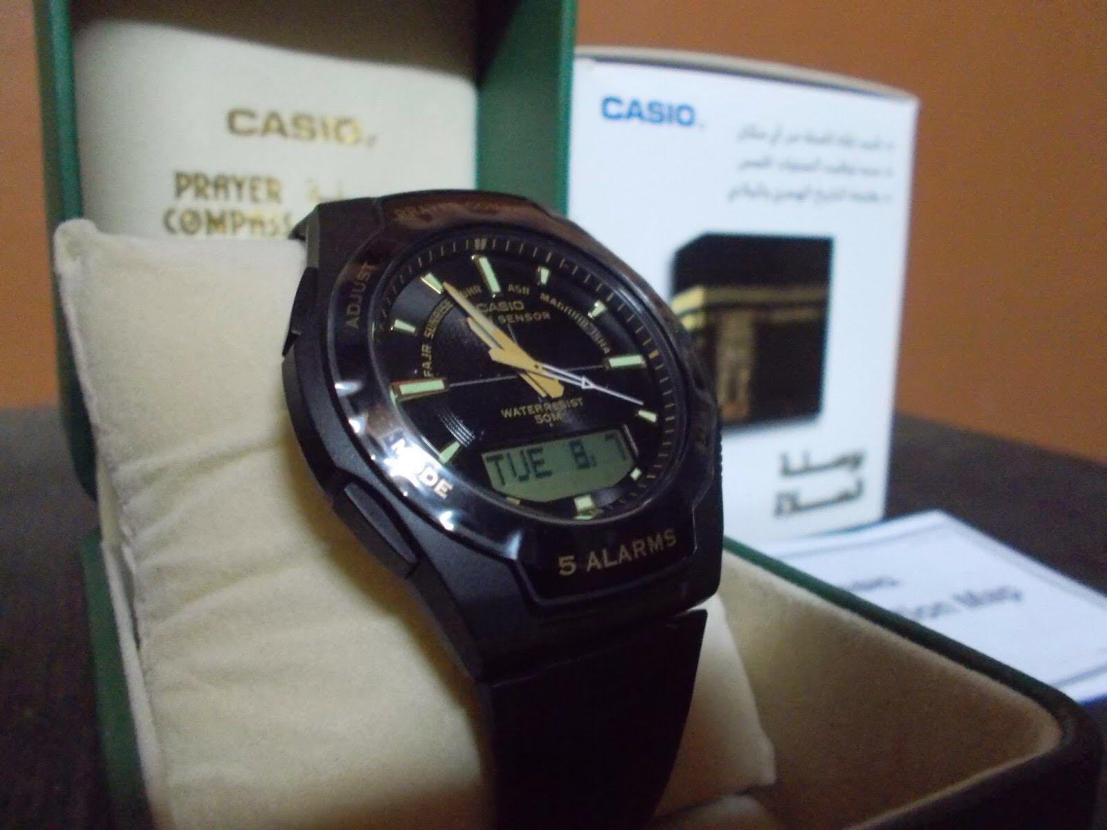 Introducing Casio Islamic for Muslim Reminder Prayer Compass QIBLA Direction Sports Watch 100 ORIGINAL AUTHENTIC 1 YEAR OFFICIAL WARRANTY