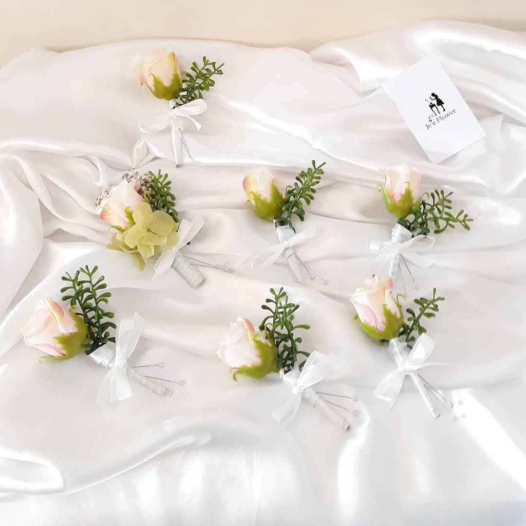 Jefe Boutonniere Hiasan Bunga Untuk Jas Tuxedo Atau Baju