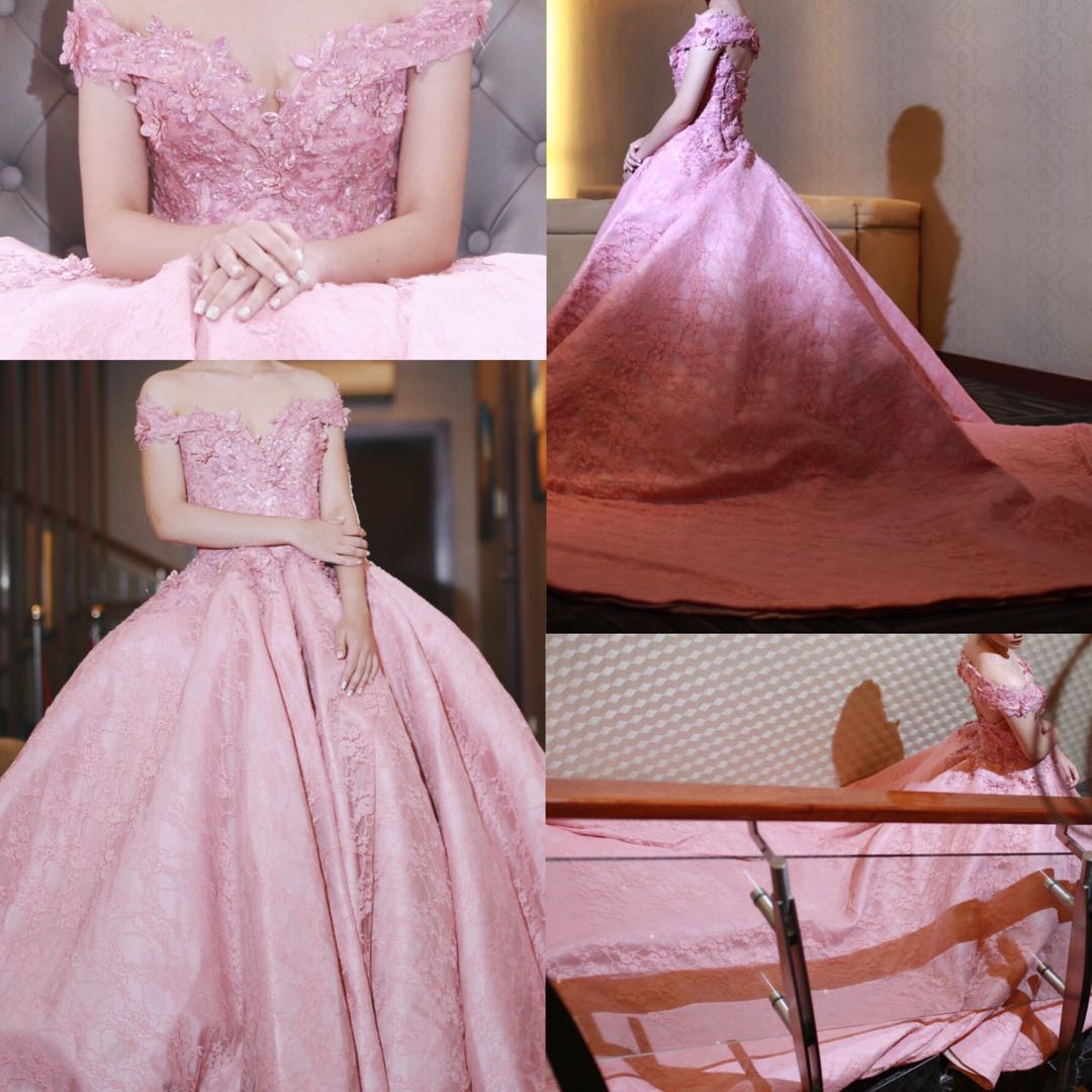 gown for 18th birthday pink