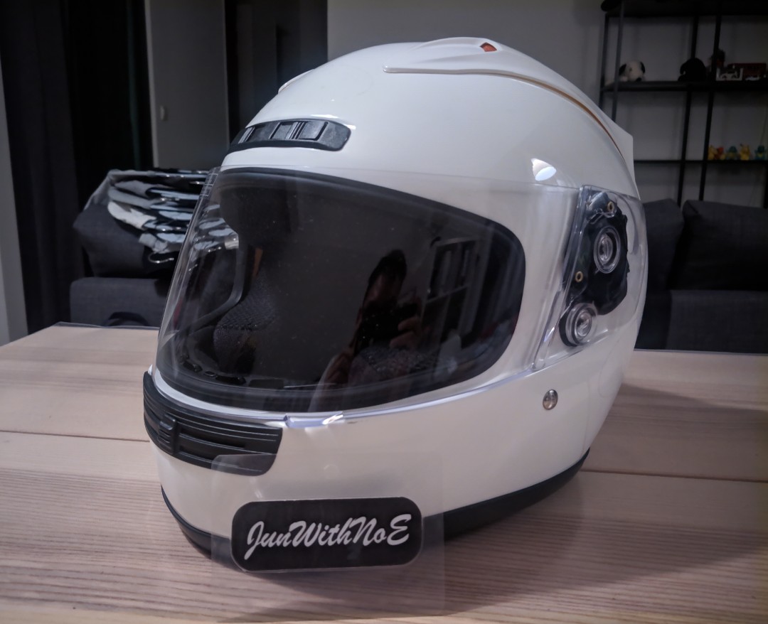 LTD RAM Full Face Helmet White Size 60cm Auto Accessories on