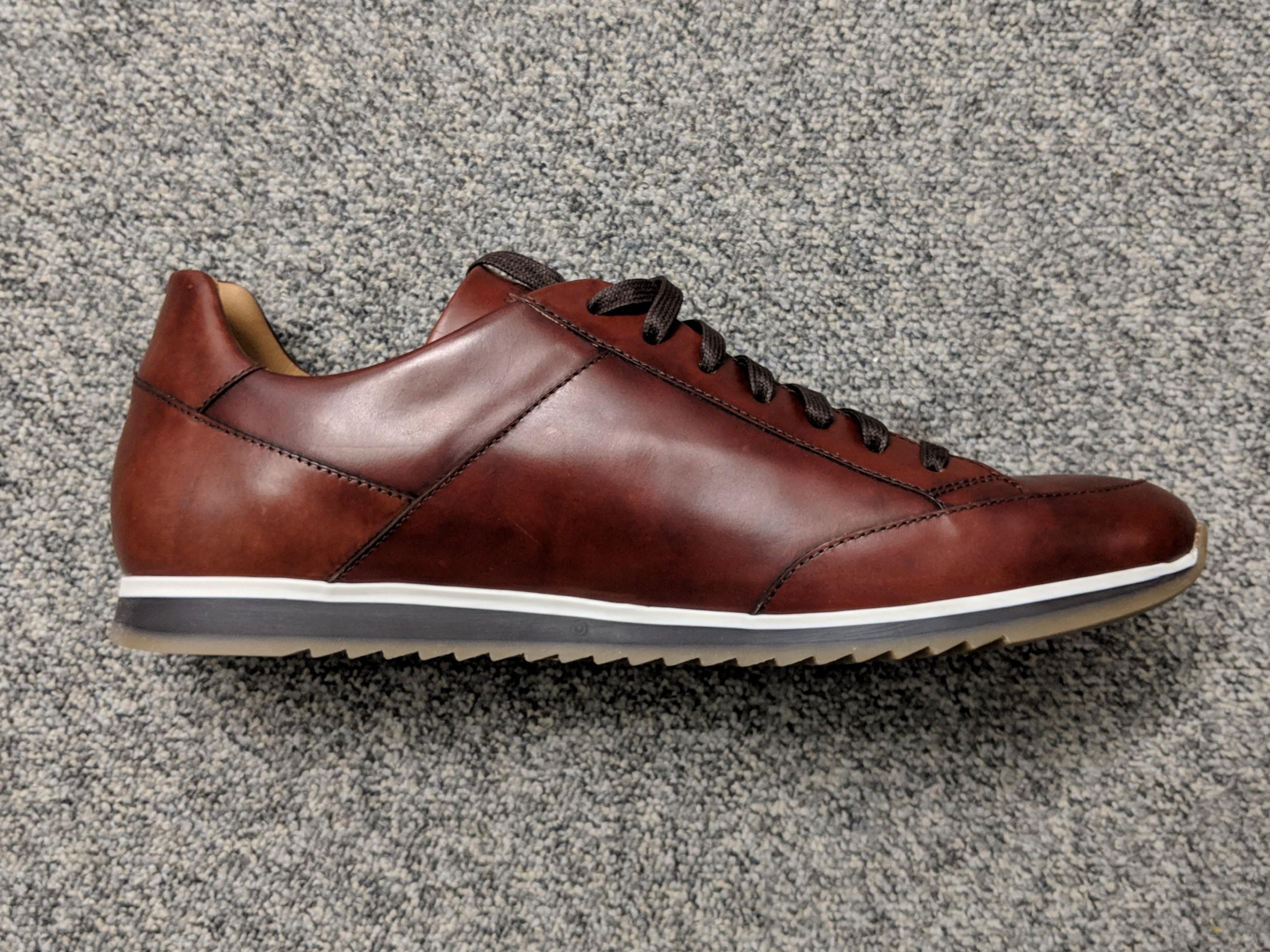 magnanni red sneakers