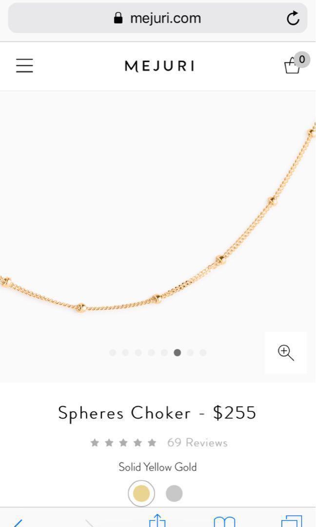Mejuri on sale spheres choker