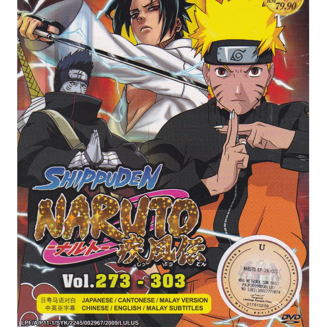 Naruto Shippuden Vol 273 303 Box Set Anime Dvd Music Media Cd S Dvd S Other Media On Carousell