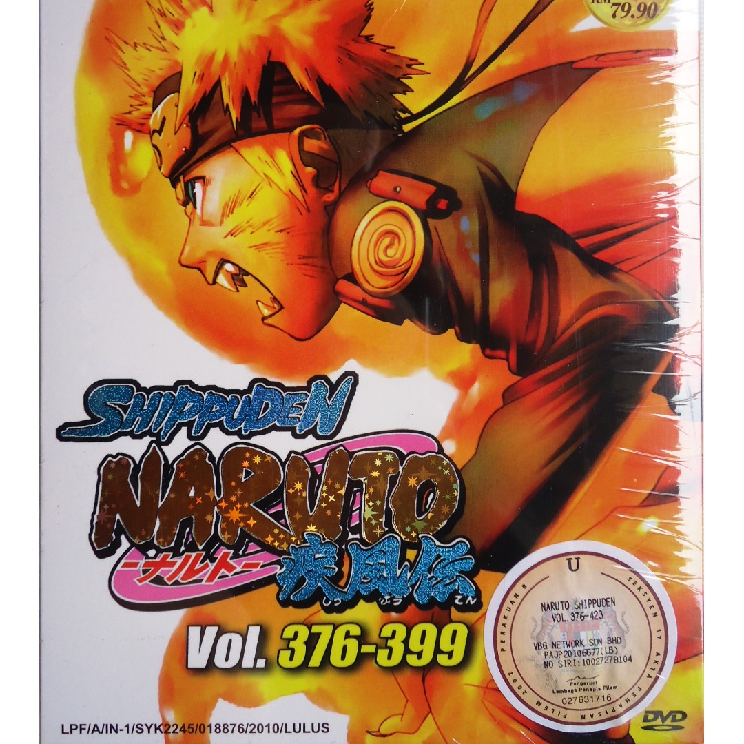Naruto Shippuden Vol 376 399 Box Set Anime Dvd Music Media Cd S Dvd S Other Media On Carousell