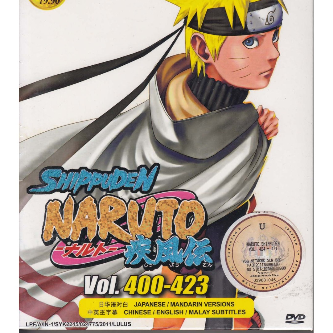 Naruto Shippuden Vol 400 423 Box Set Anime Dvd Music Media Cd S Dvd S Other Media On Carousell