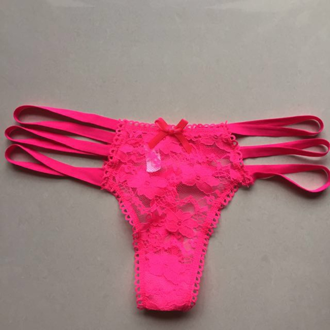VERT NEON -SEXY LACE THONG