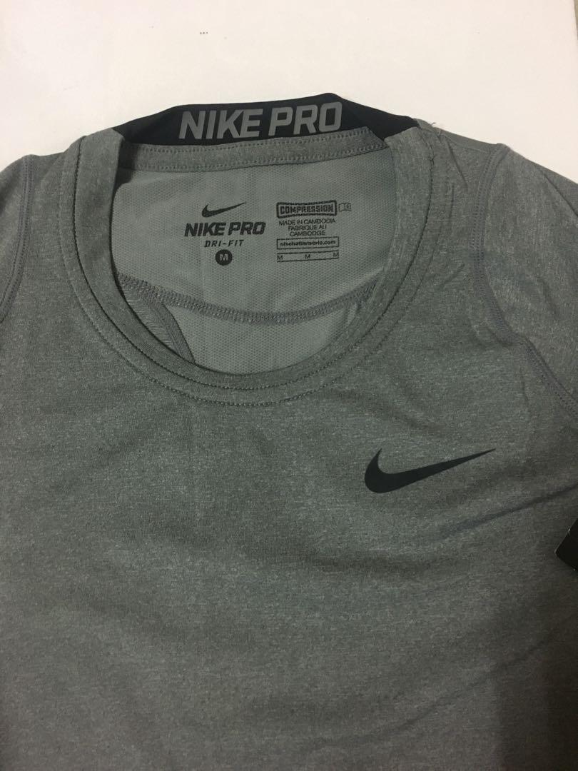 Como También Detectar Nike Pro Combat Compression Dri Fit ORIGINAL Brand new, Men's Fashion, Tops  & Sets, Formal Shirts on Carousell