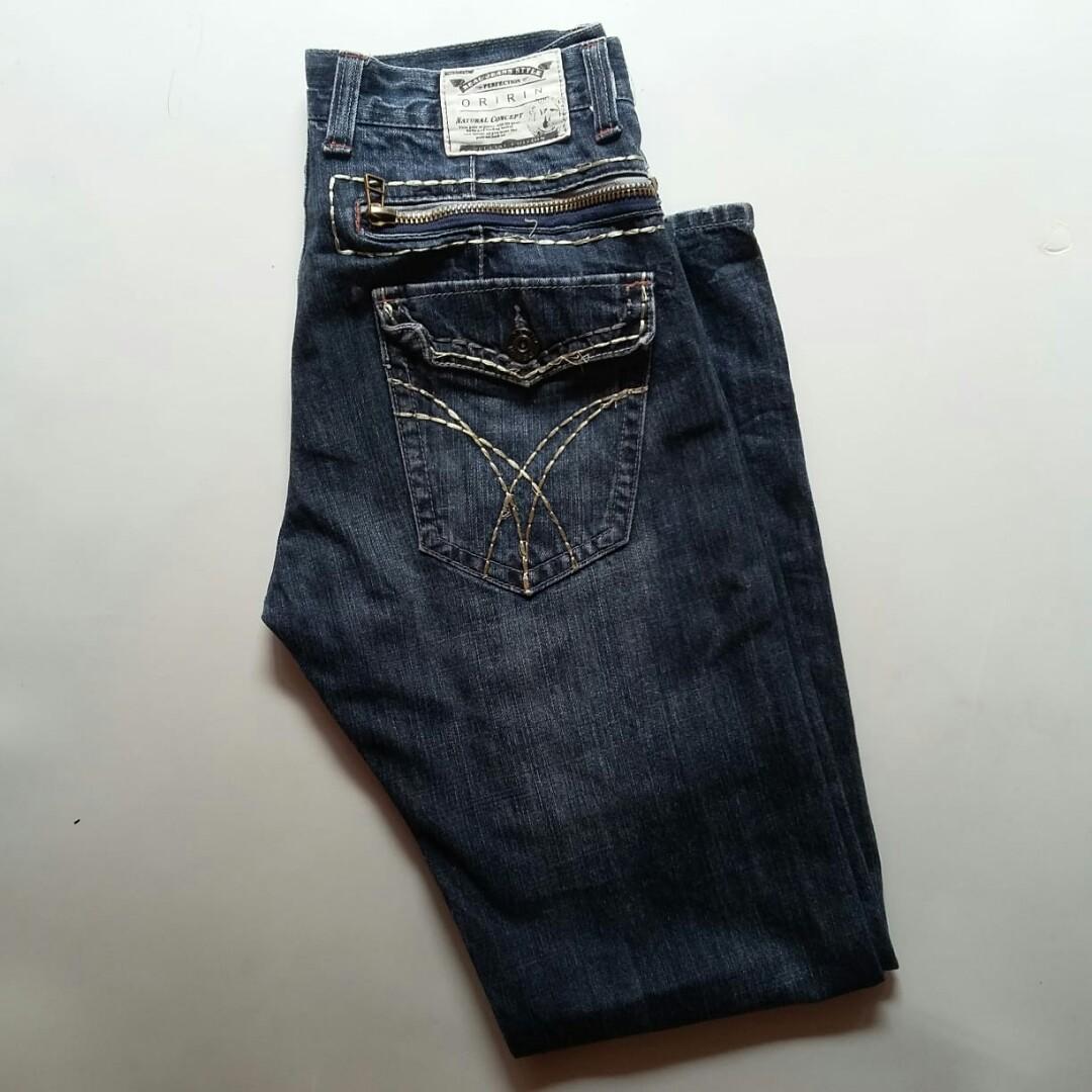 ORIRIN JAPAN JEANS 30-31, Fesyen Pria, Pakaian , Bawahan di Carousell