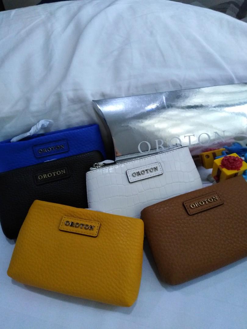 OROTON leather coin pouch, Women's Fashion, Bags & Wallets, Purses