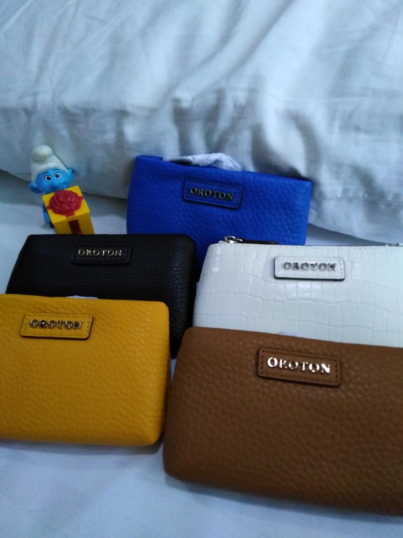 OROTON leather coin pouch, Women's Fashion, Bags & Wallets, Purses