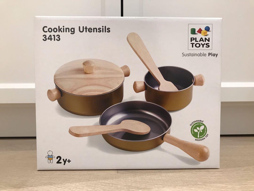 plan toys cooking utensils