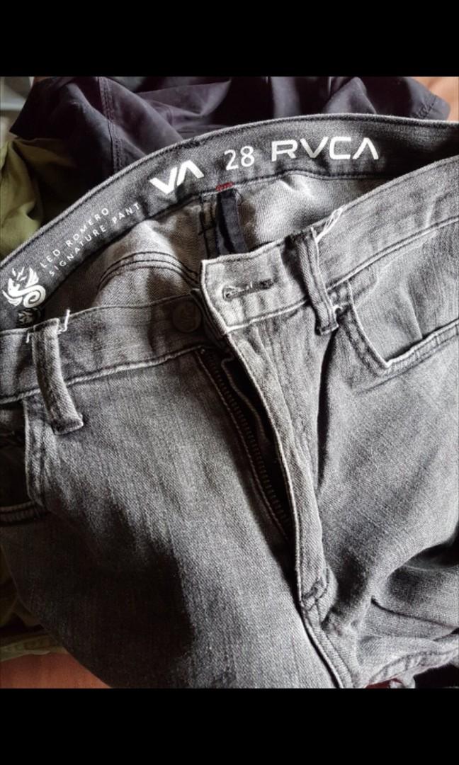 RVCA Leo Romero jeans, Men's Fashion 
