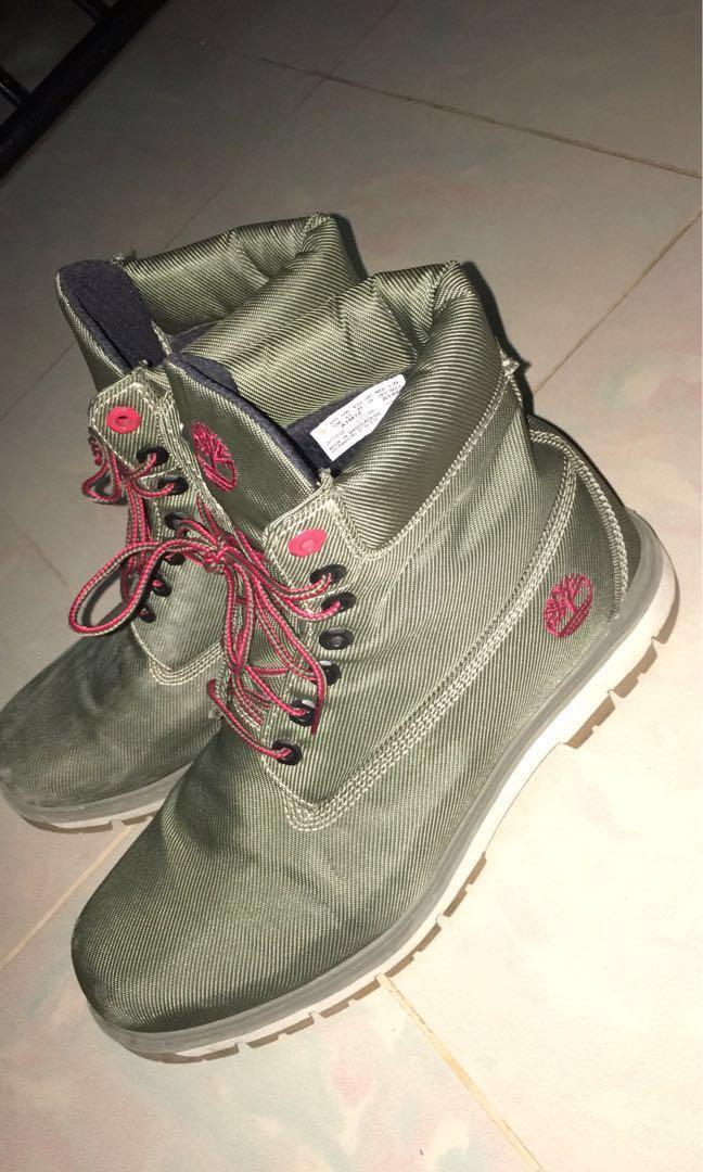 Timberland Brown Radford Canvas Boots Men s Fashion Footwear Boots on Carousell