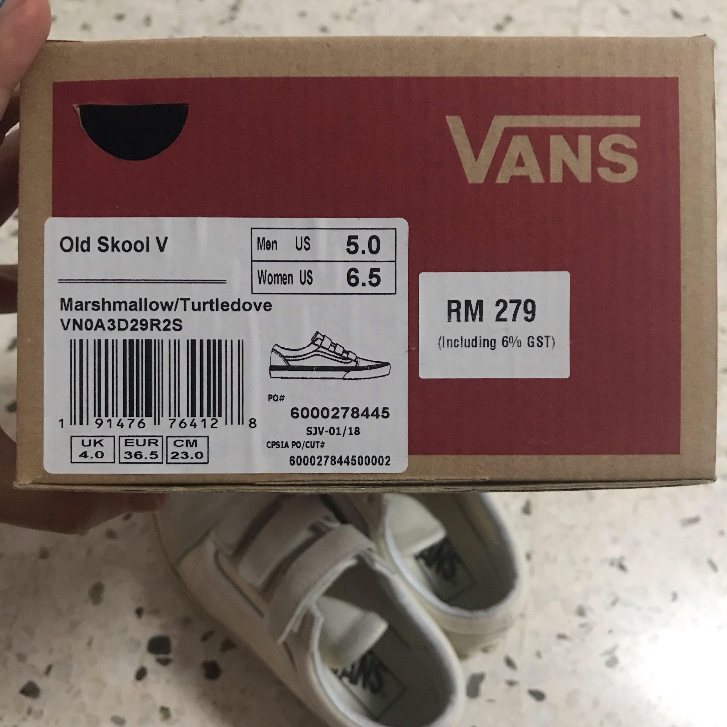Old skool v marshmallow turtledove store