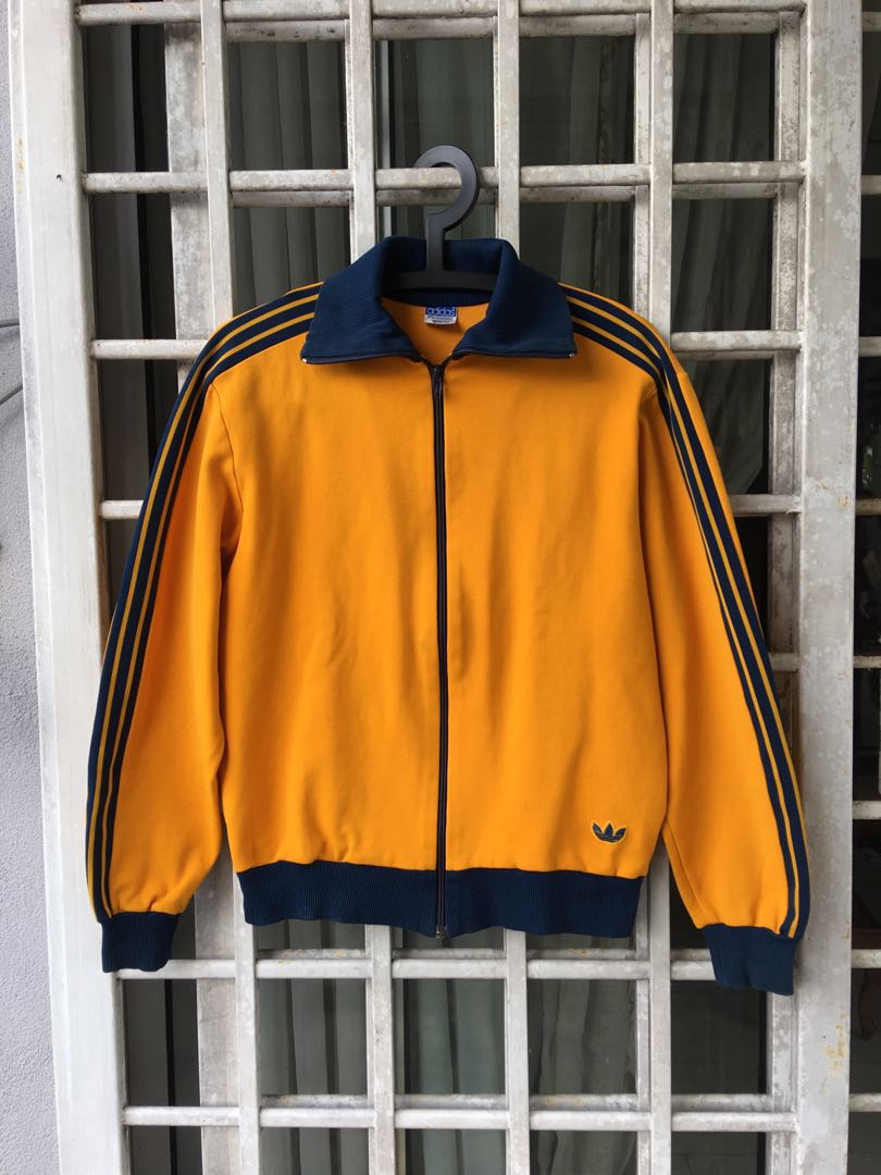 Adidas track top yellow top