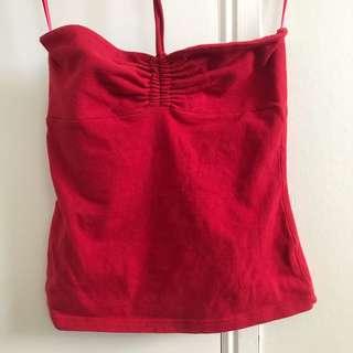 Glassons red strapless top
