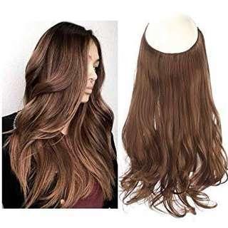 NEW + UNUSED: Halo Hair Extensions (brown) (22 inch)