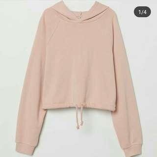 H&m Drawsting short hoodie