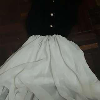 Black and white dress