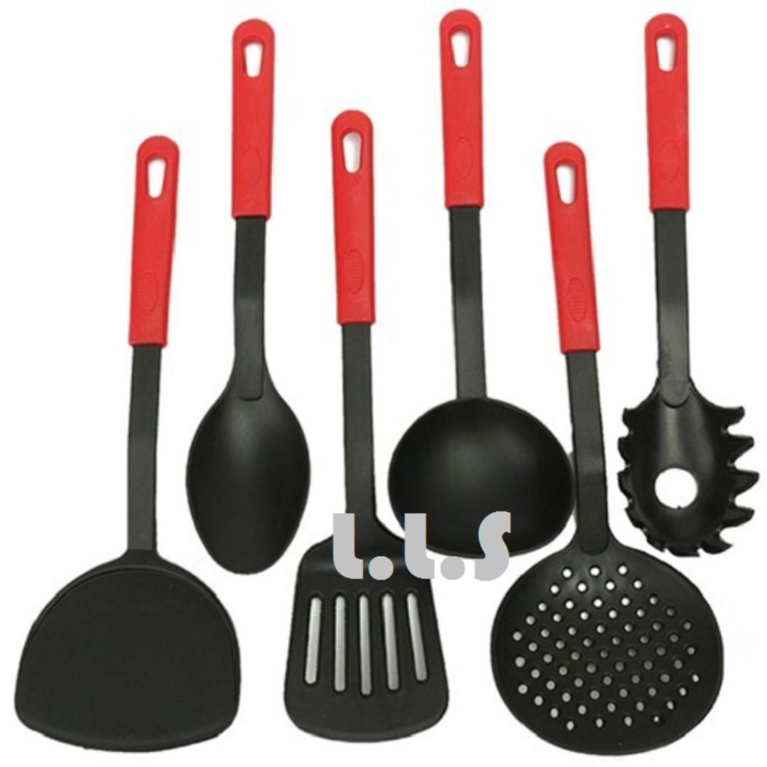 6 Pcs Nylon Spatula Spoon Utensils Cookware Home Kitchen Sets Cooking Tools Km1065 Singapore Seller 100 Authentic Home Appliances Kitchenware On Carousell