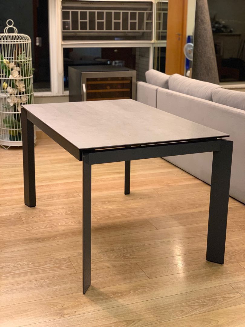 伸缩折叠岩板餐桌餐椅组合大理石餐桌家用小户型饭桌子4人桌6人桌 虎窝拼