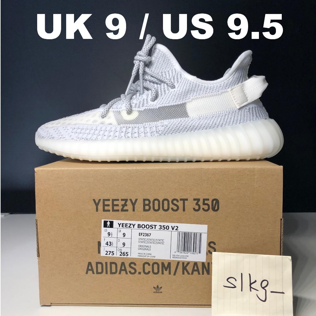 adidas Yeezy 350 v2 Static Reflective UK 9 US 9.5 Men s