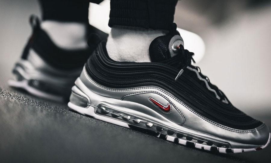 Air max 97 silver and black