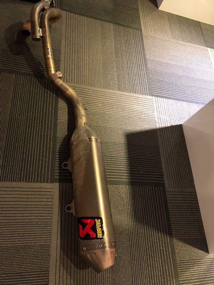 Akrapovic ktm 250 excf full titanium exhaust, Motorcycles, Motorcycle