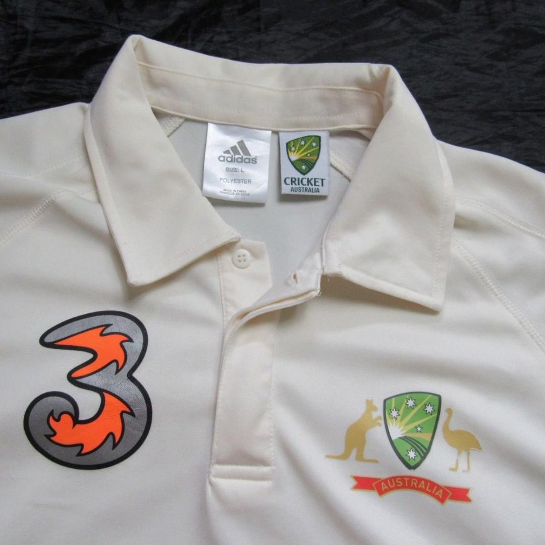 Adidas australian cricket shirt clearance