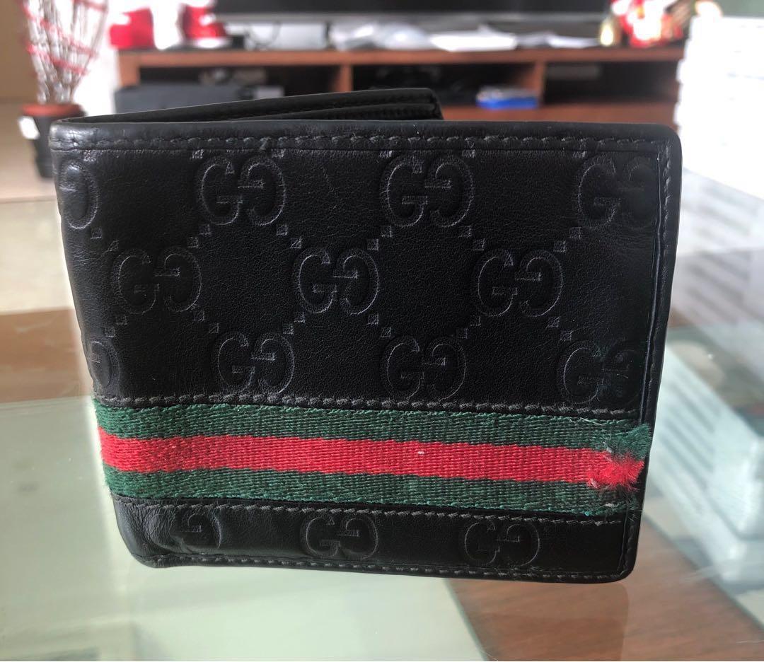gucci leather wallet price