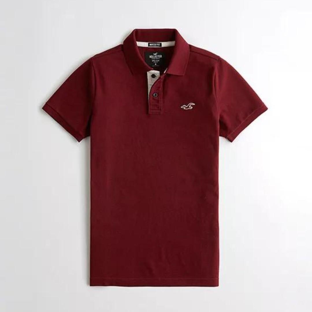 Hollister slim fit polo hot sale
