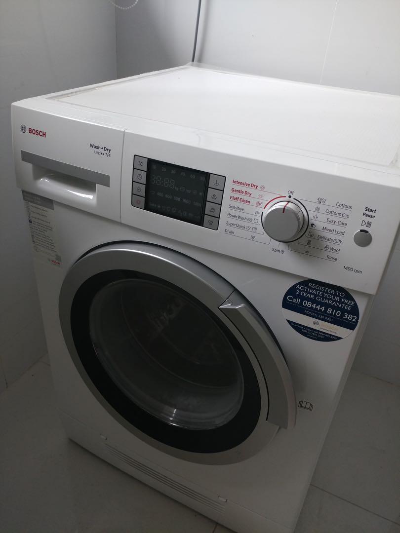 Bosch Washer Dryer Home Appliances Cleaning Laundry On Carousell